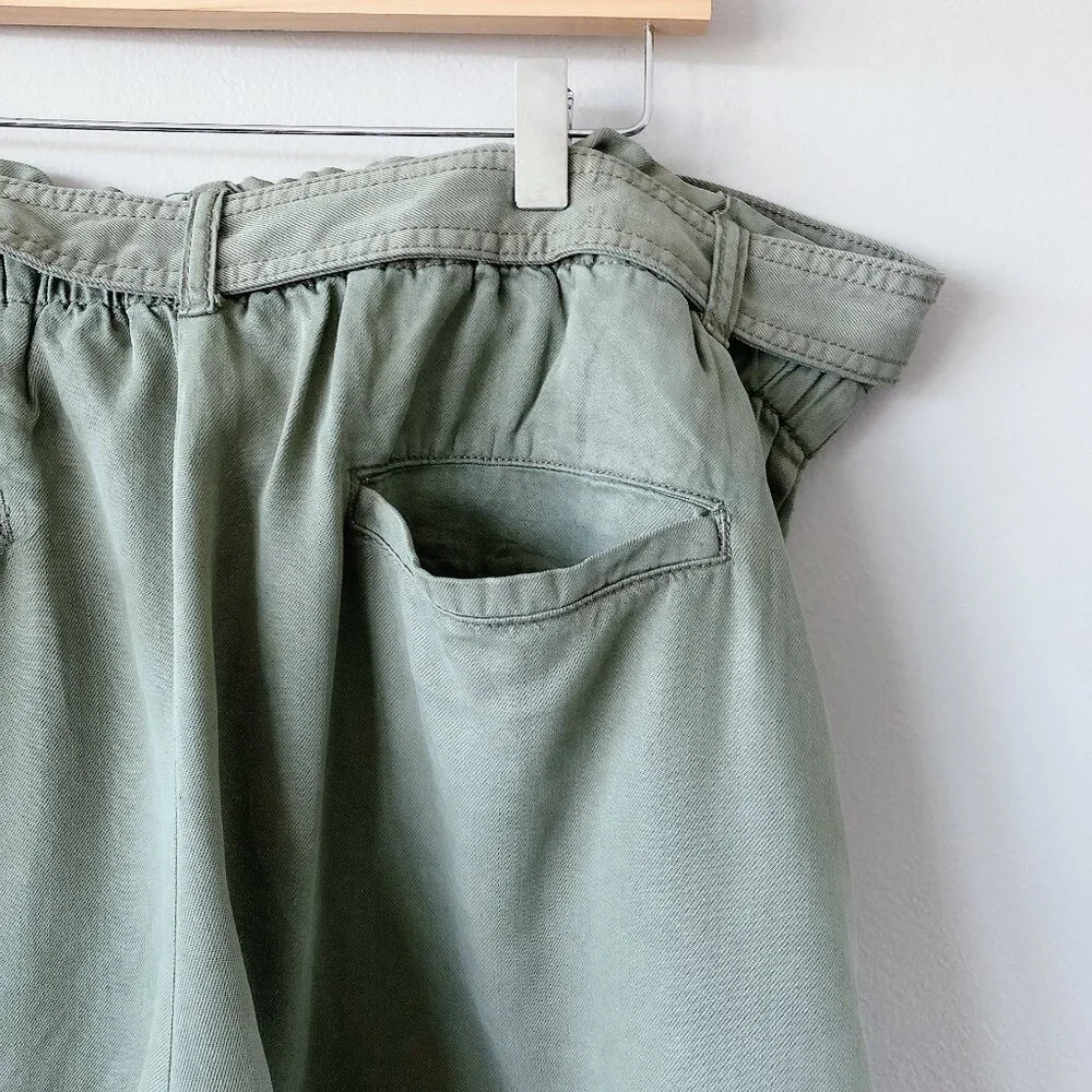 RW&Co Denim Shorts With Removable Sash XXL green shorts cargo olive green - Picture 11 of 15